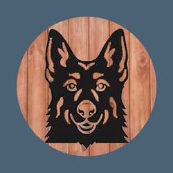 Brandmark on slate